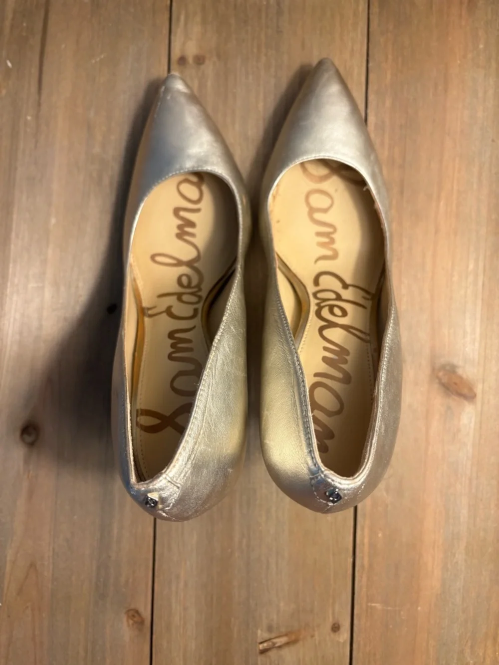 Gold Romantic Quiet Luxury Wedding Chic Pointed Toe Feminine Heels - Picture 6 of 6